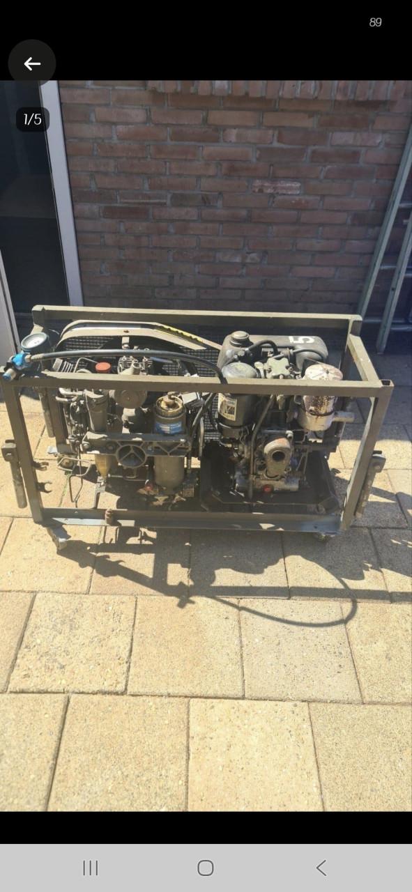 Bauer Kompressor met hatz dieselmotor (1980)