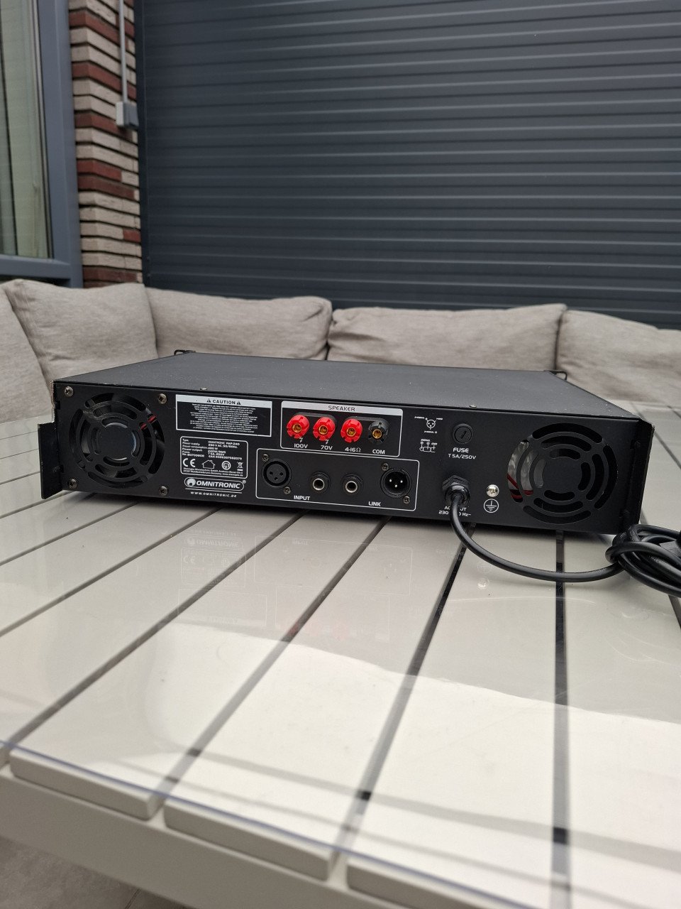 Omnitronic PAP-120 100V Versterker 120W