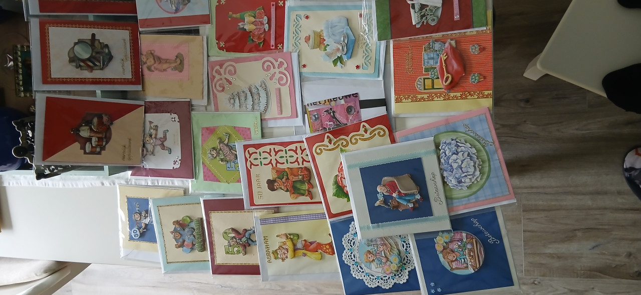 Kaartjes allerlei per 5 stuks