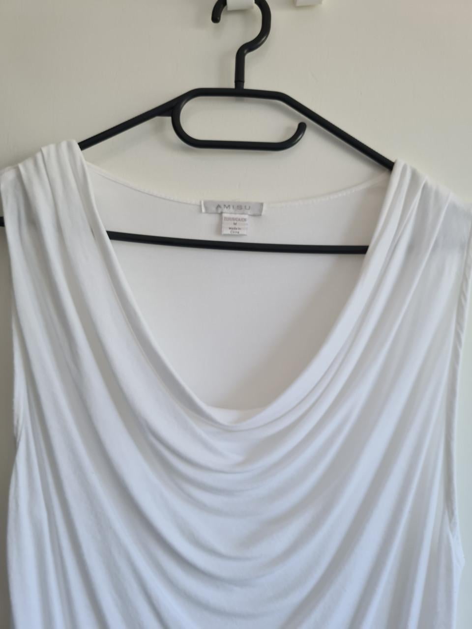 Witte nieuwe Waterfall top in 3 kleuren Mt M/L Merk : Amisu
