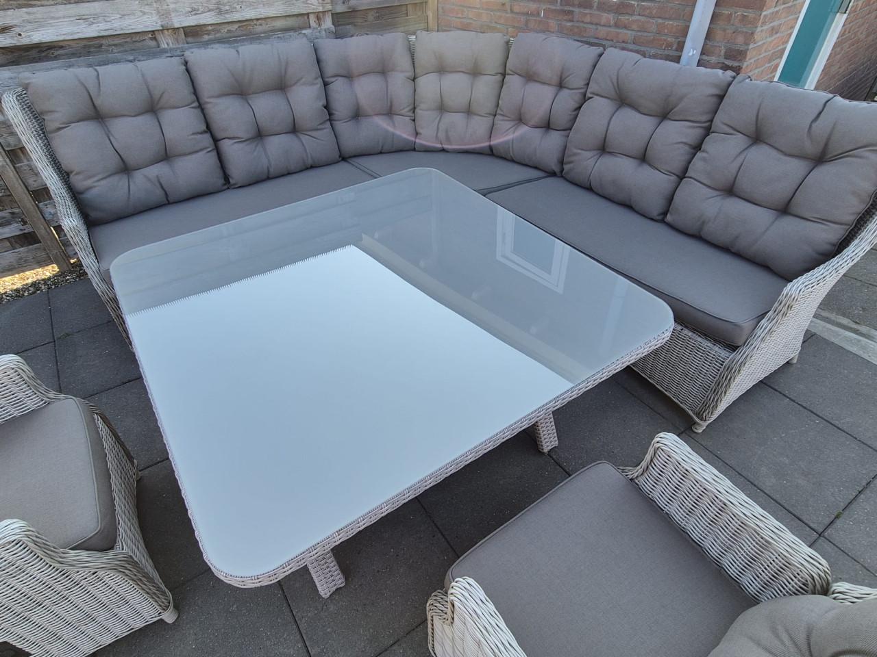 Dining Loungeset met verstelbare stoelen -Bezorging mogelijk