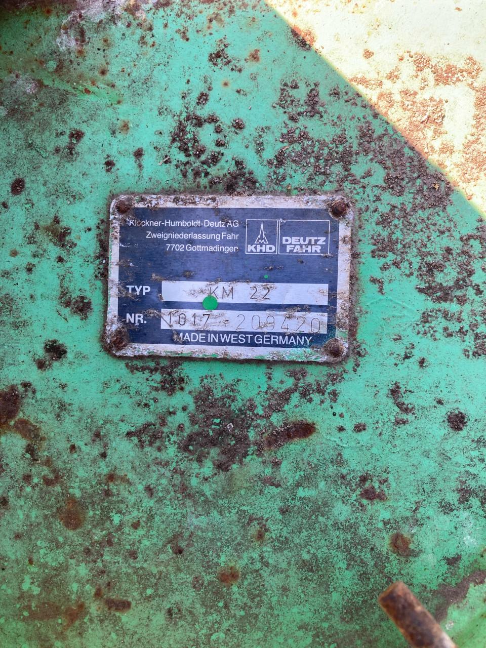 Deutz Fahr KM 22 Cyclomaaier