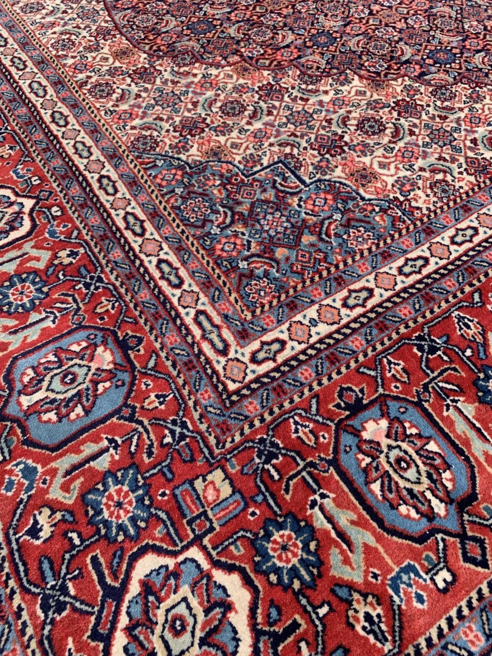 ✨Super Gaaf Handgeknoopt Vintage Vloerkleed✨Zuiver Scheerwol✨