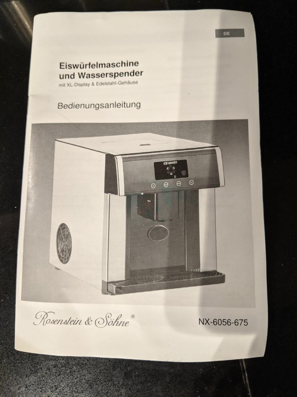 Ijsblokjes machine