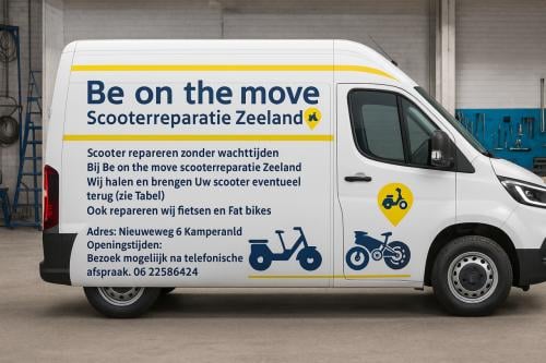 Scooterreparatie  zonder wachttijden