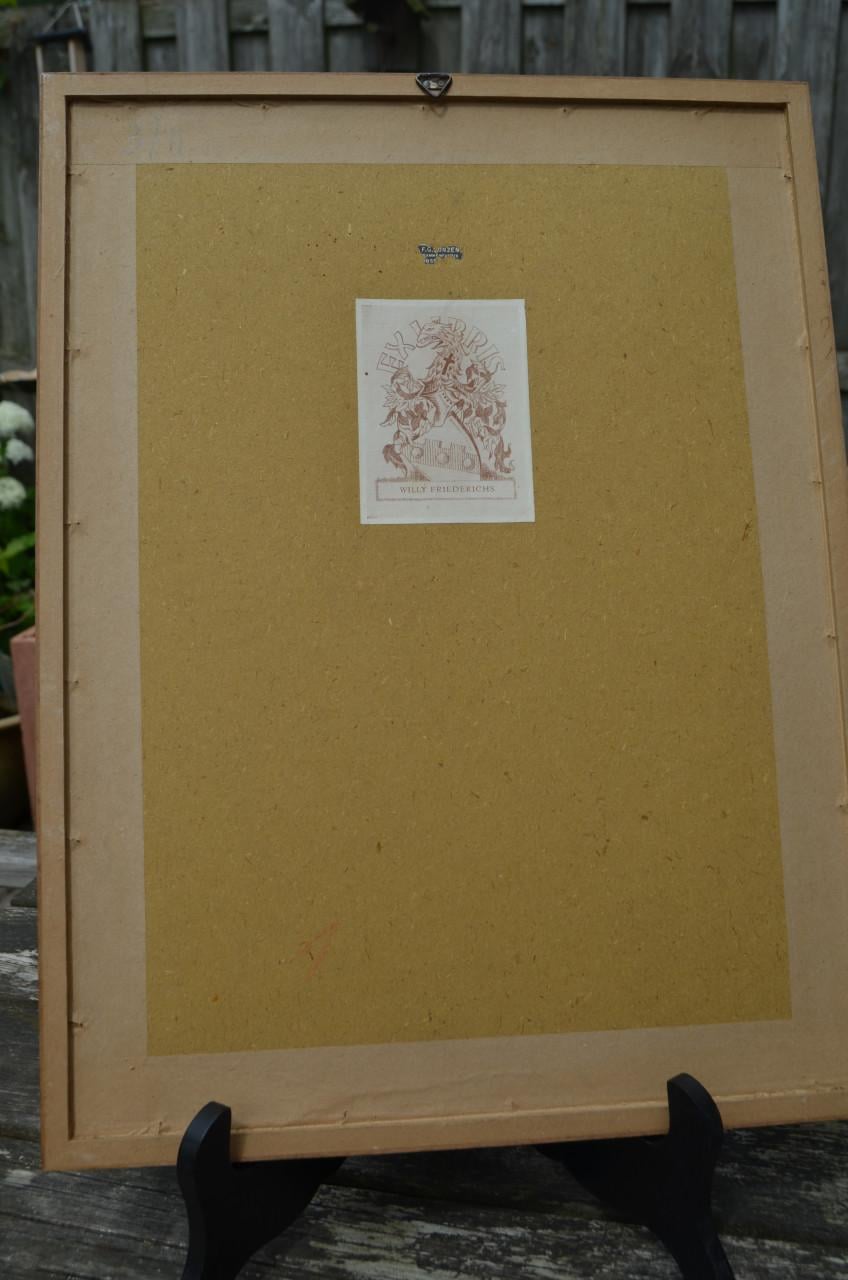 Belgische lithografische prenten van gebouwen (1)