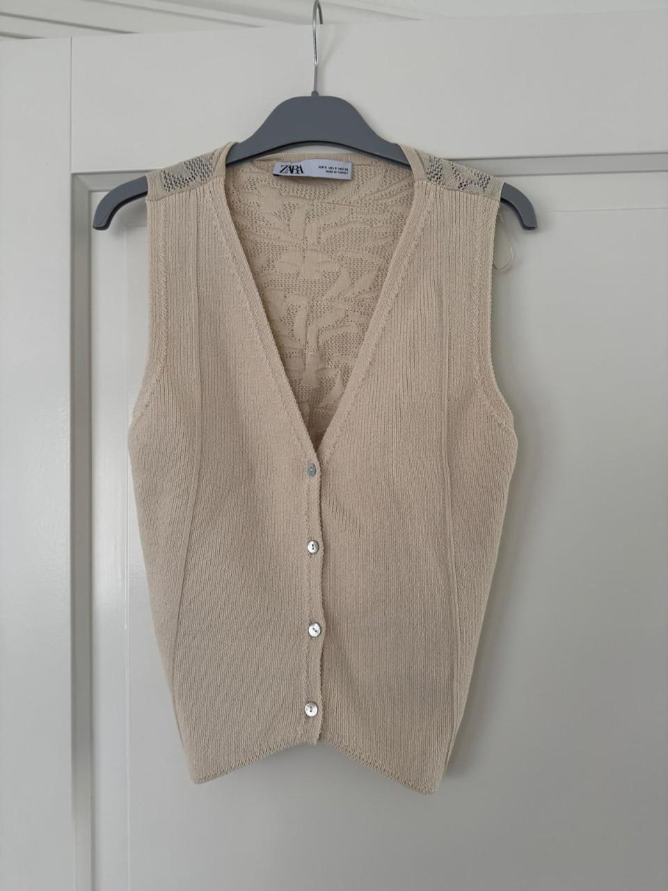 Beige gilet dames mt S