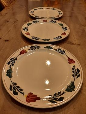 BOERENBONT BOCH - 3 PANNENKOEK / DINERBORDEN - DIA 27,5 CM