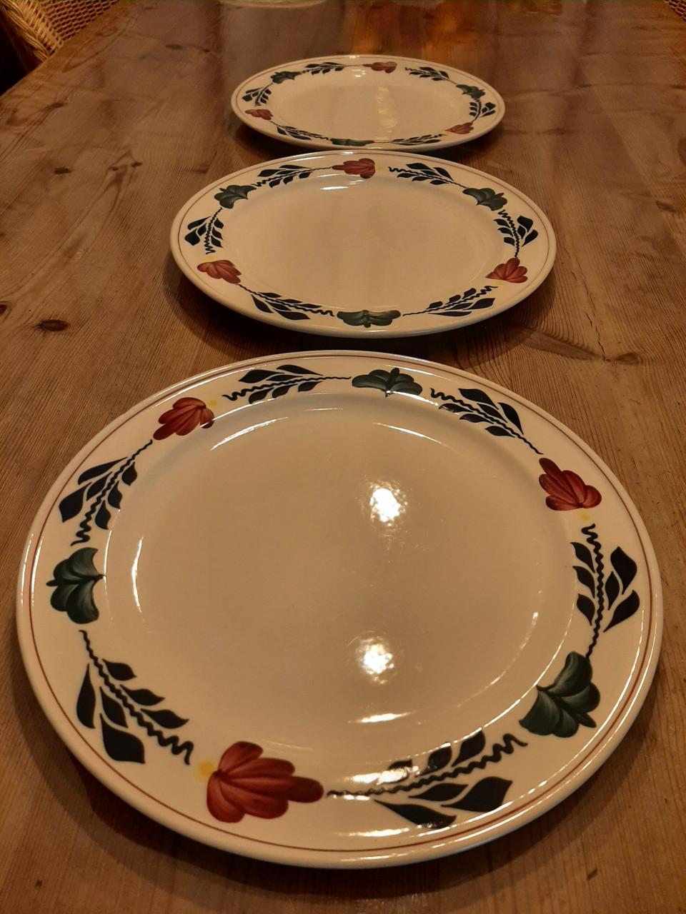 BOERENBONT BOCH - 3 PANNENKOEK / DINERBORDEN - DIA 27,5 CM