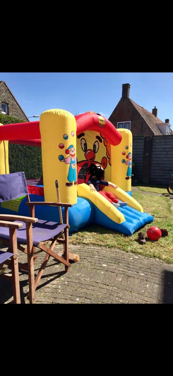 Klein springkussen 2 kinderen