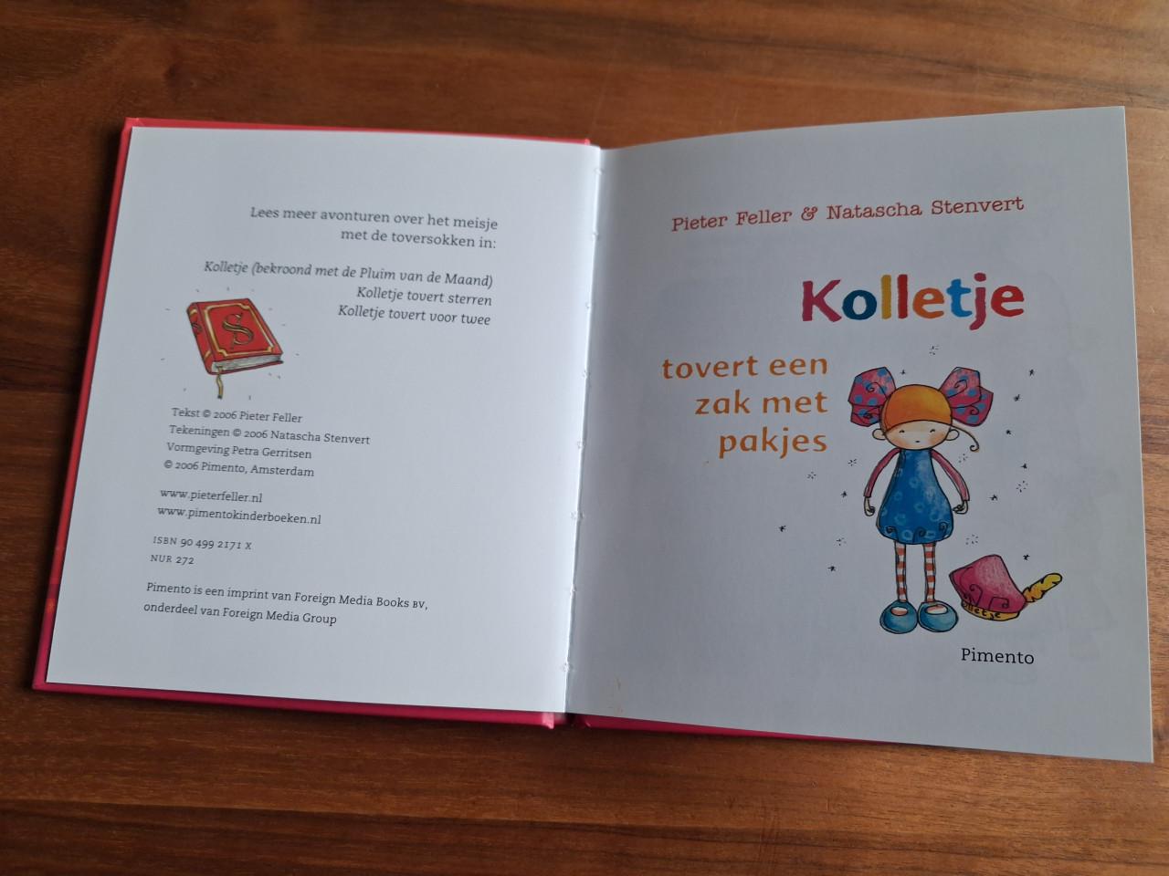 Kinderboek Kolletje tovert een zak met pakjes