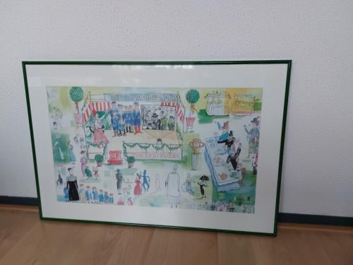 Mooie groen metalen wissellijst.