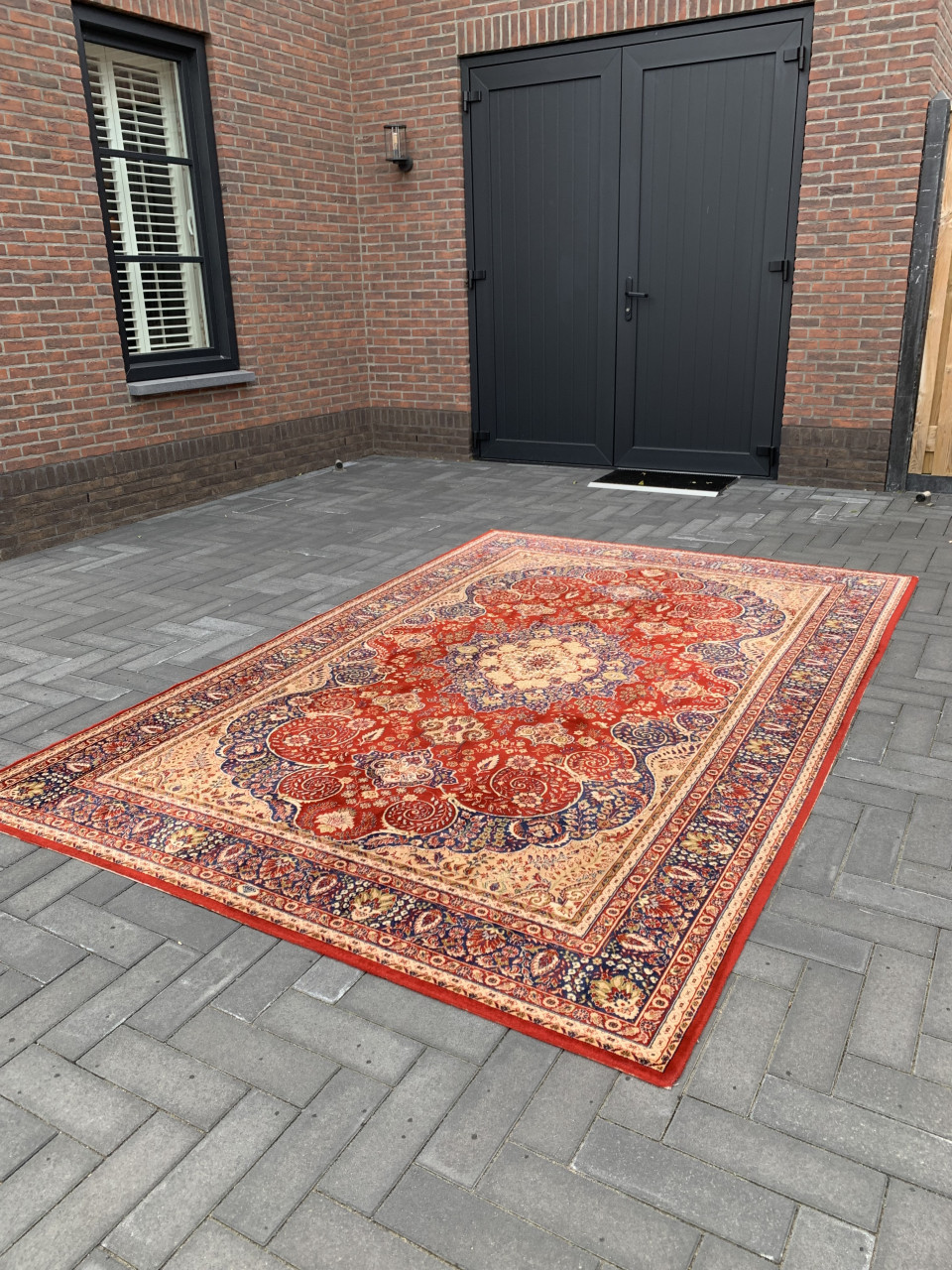 ❣️Schitterend Sfeervol Vintage Vloerkleed van Zuiver Scheerwol ❣️