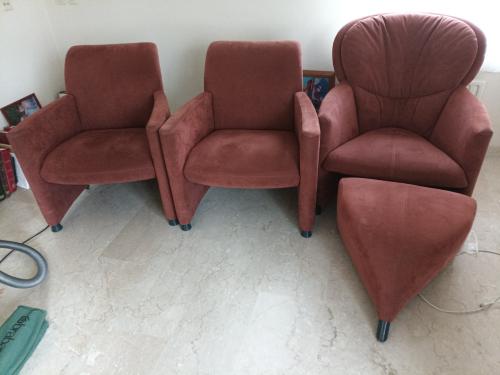 Leolux alcantara fauteuils, mag per stuk