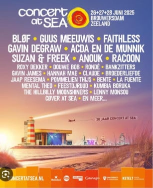 4 Tickets Donderdag Concert at Sea