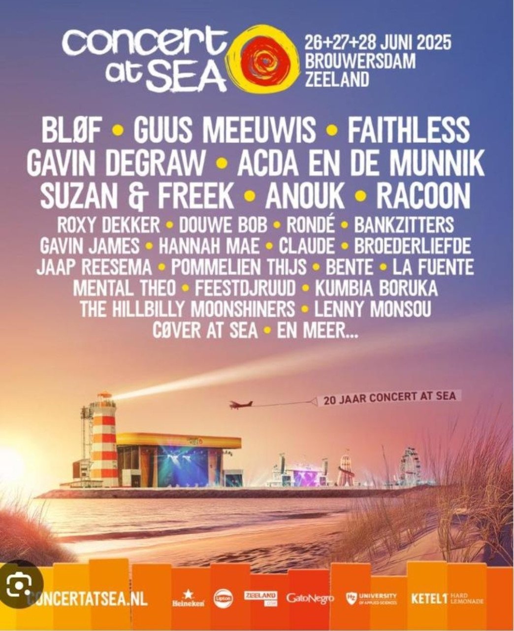 4 Tickets Donderdag Concert at Sea