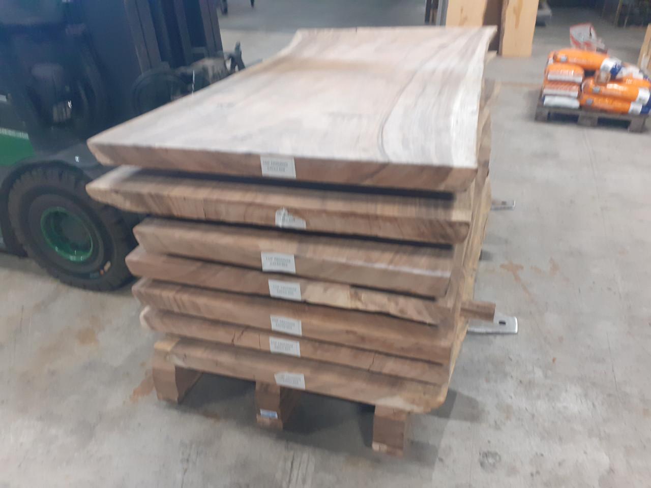 Mooie suar boomstam bladen 180 x 90 x 6 cm, koffie gratis