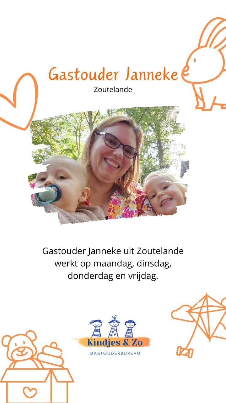 Gastouder Zoutelande heeft plaats op maandag, dinsdag, donderdag, vrijdag!
