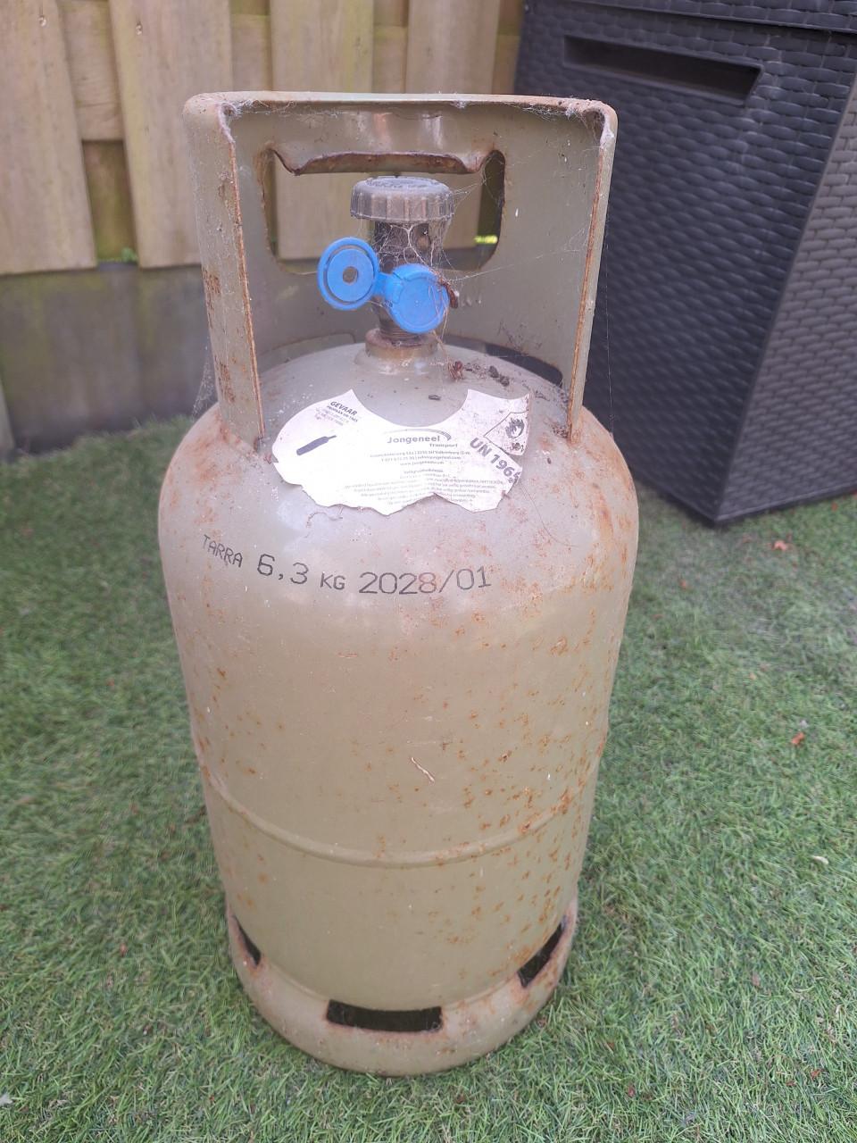 Gas barbecue gebruikt