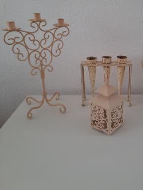 Kaarsenstandaard enzomooie metalen kaarsenstandaard