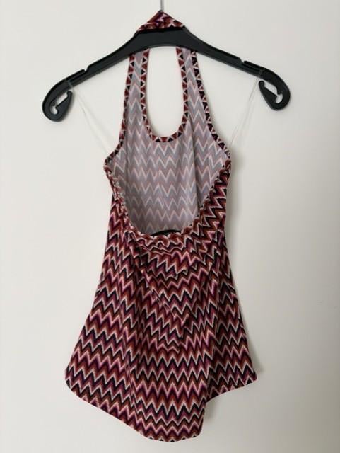 Nieuw | Studio Anneloes haltertop met zigzag print | S