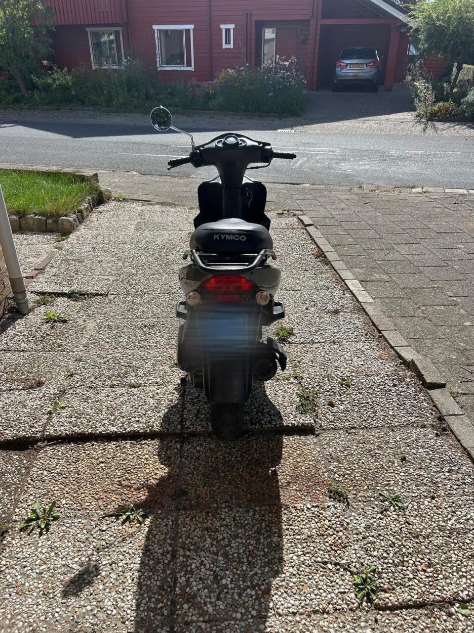 Kymco agility 12 inch fat blauw kenteken