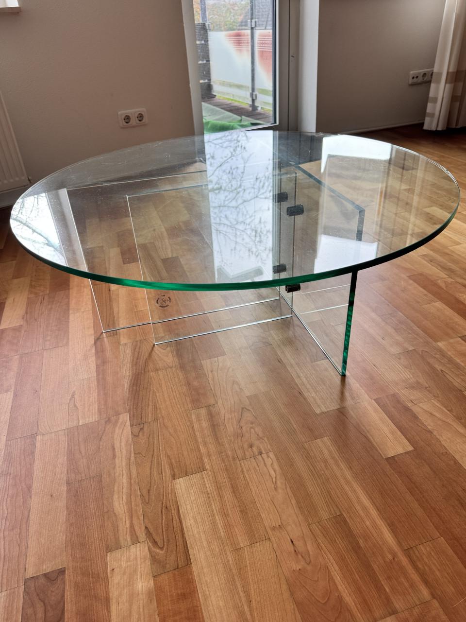 Glazen salontafel