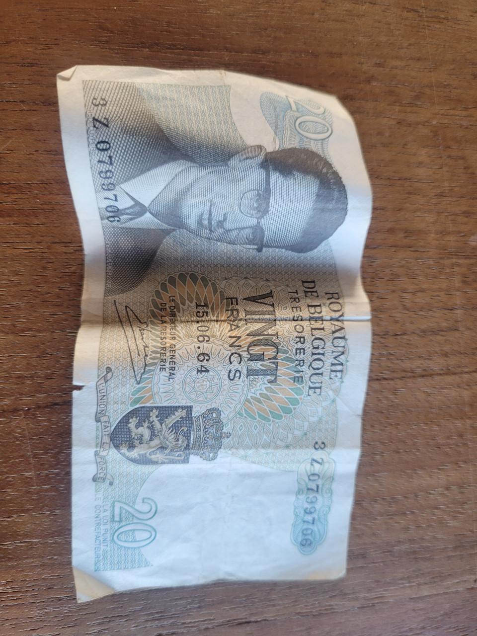 Belgisch bankbiljet van 20 Frank