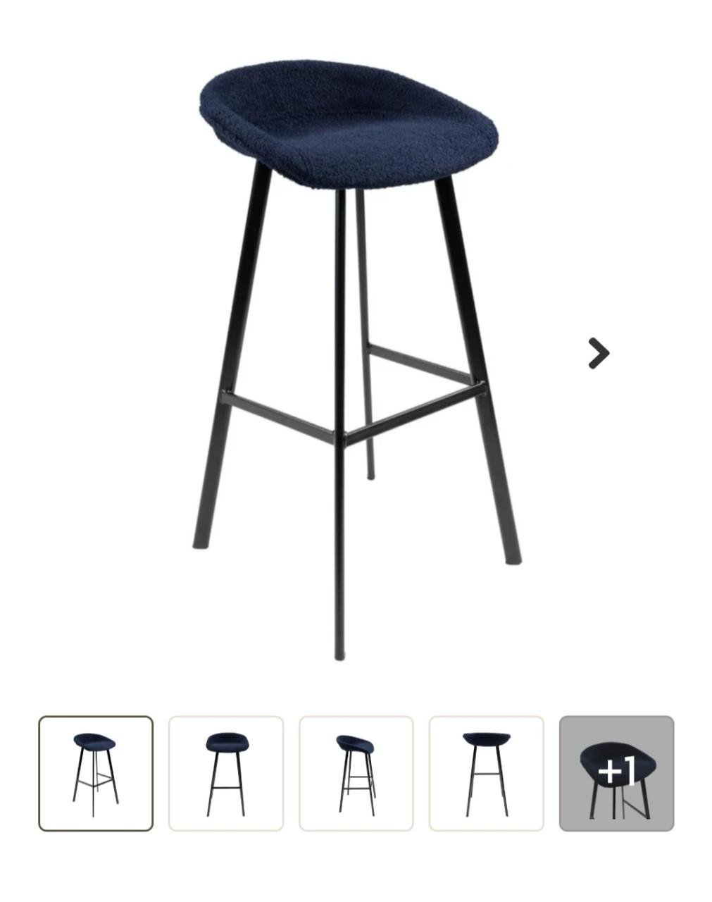 3 barkrukken donker blauw