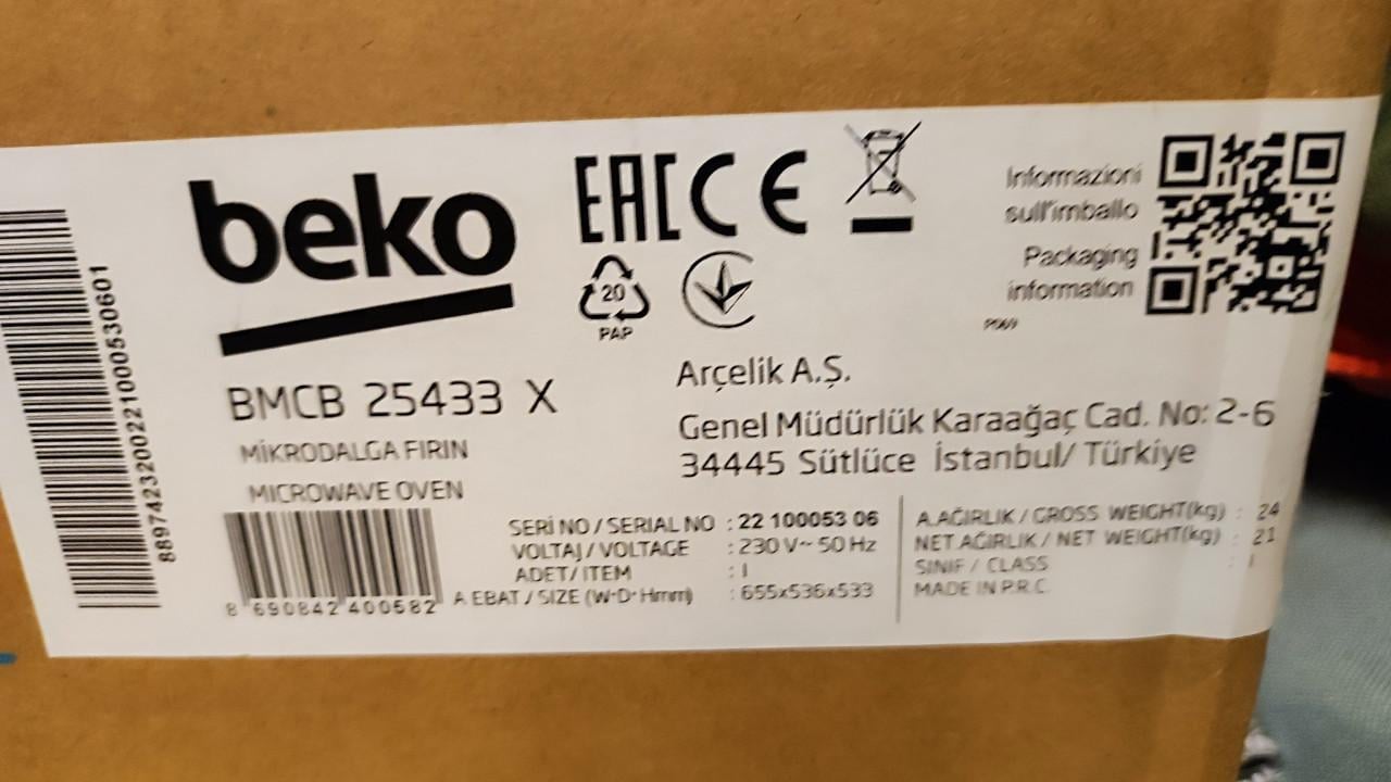 Beko combimagnetron BMCB 25433 X