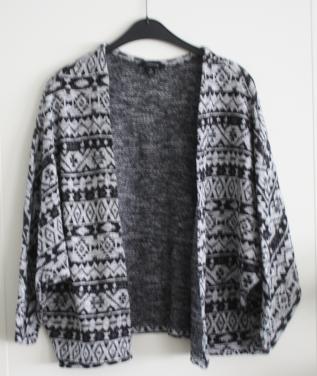 Vest grijs met zwart patroon maat xl-46 48