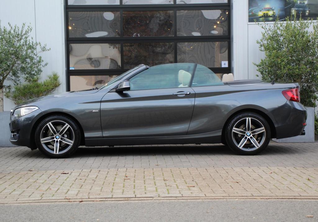 BMW 2-serie cabrio 218i sportline - leder - navi - led - pdc - stoel verw -
