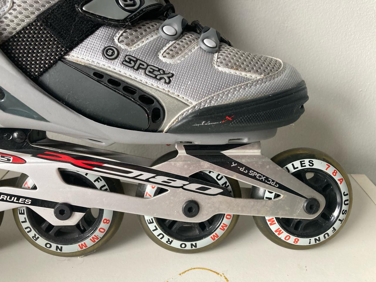 Spex Softmax Inline Skates / Skeelers – Maat 39 – Zwart/Grijs