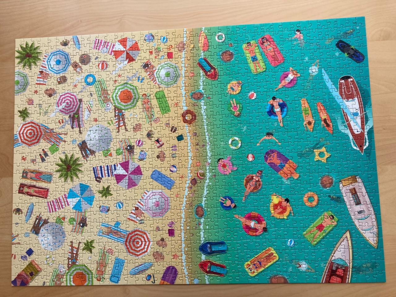 Puzzel Zon, zee en strand