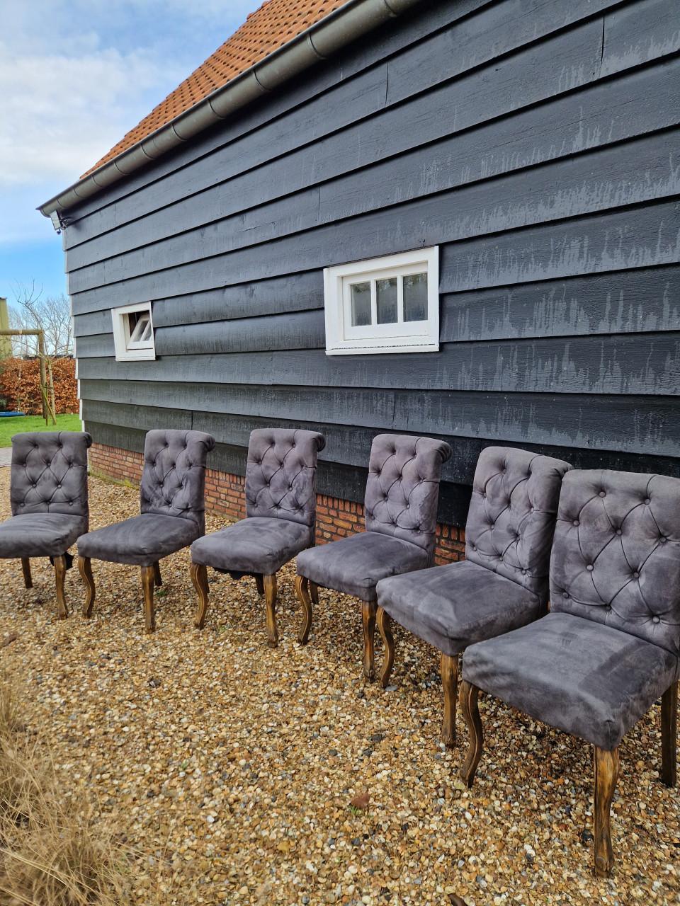 6 eetkamerstoelen Dubbelman