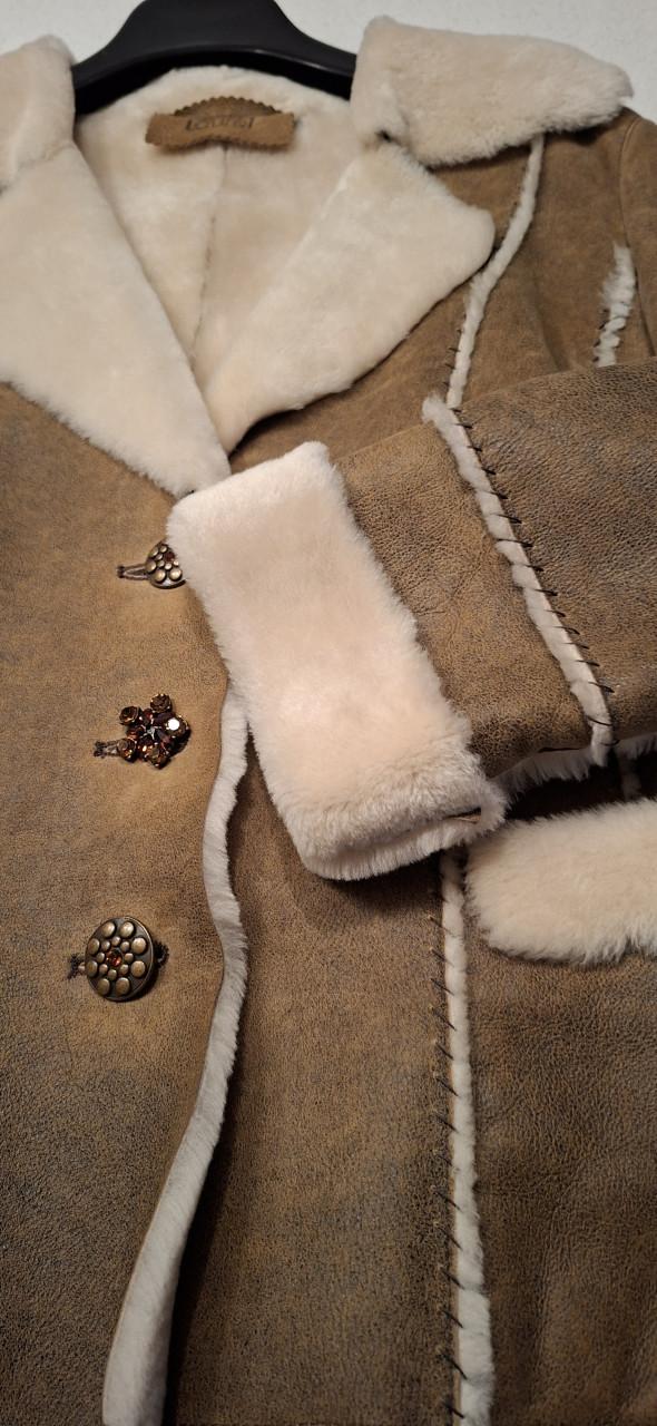 Stijlvolle shearling jas - warm, chic & uniek