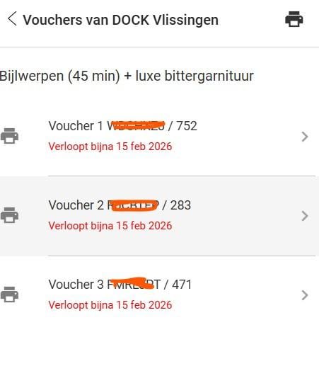 Vouchers Bijlwerpen/bowlen bij Dock Vlissingen