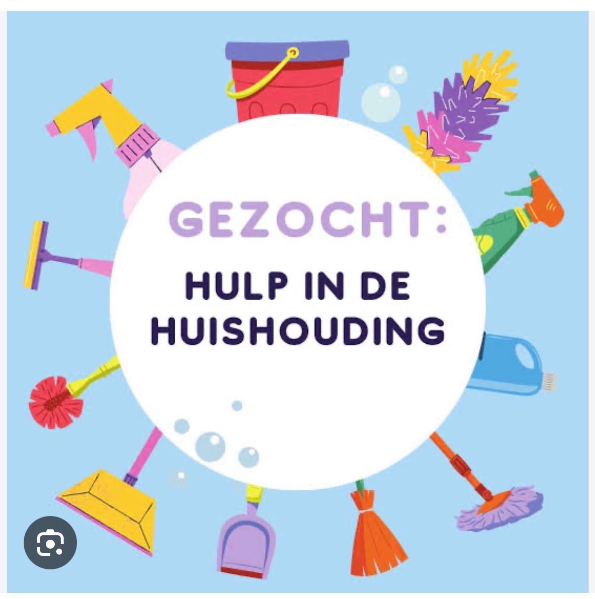 Huishoudelijk hulp gezocht