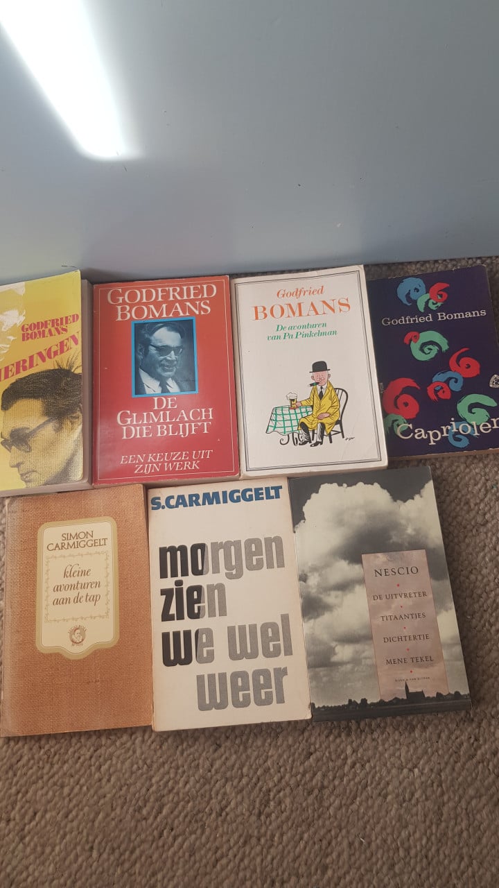 7 boeken van Bomans Carmiggelt en Nescio