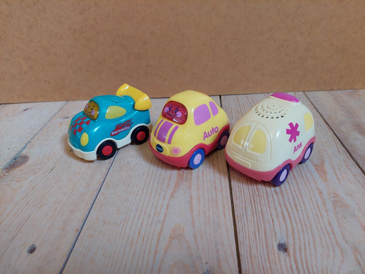 Zoefzoef koe Klara en kalf, 3 autootjes