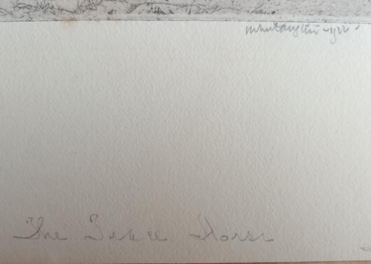 Handgesigneerde pracht ets van 1922 door Robert Sargent Austin