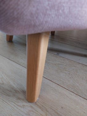 Roze fauteuil