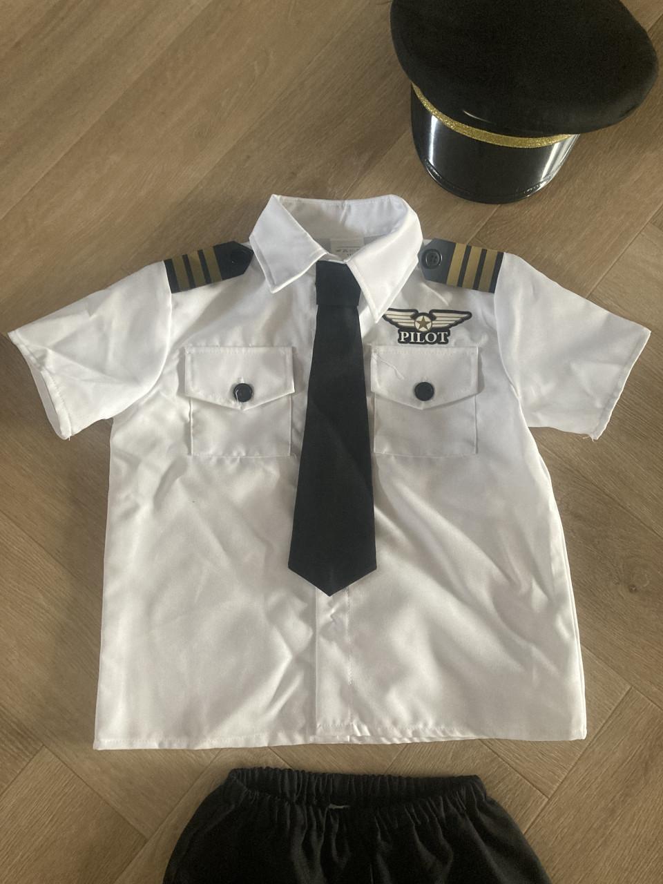 Verkleedkleding piloot maat 116 carnaval