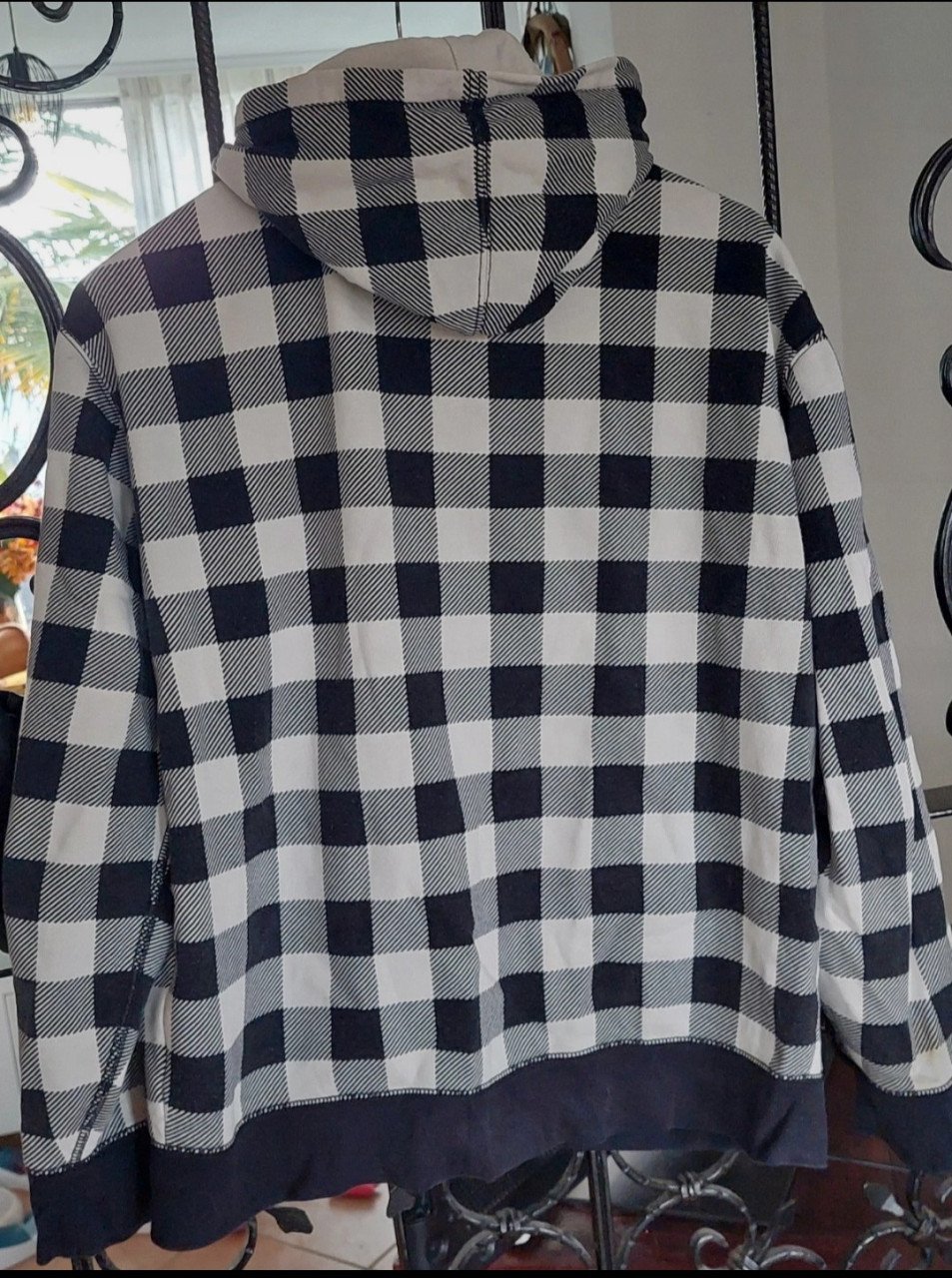 Zwart/wit geblokt Ralph Lauren herenvest mt xl