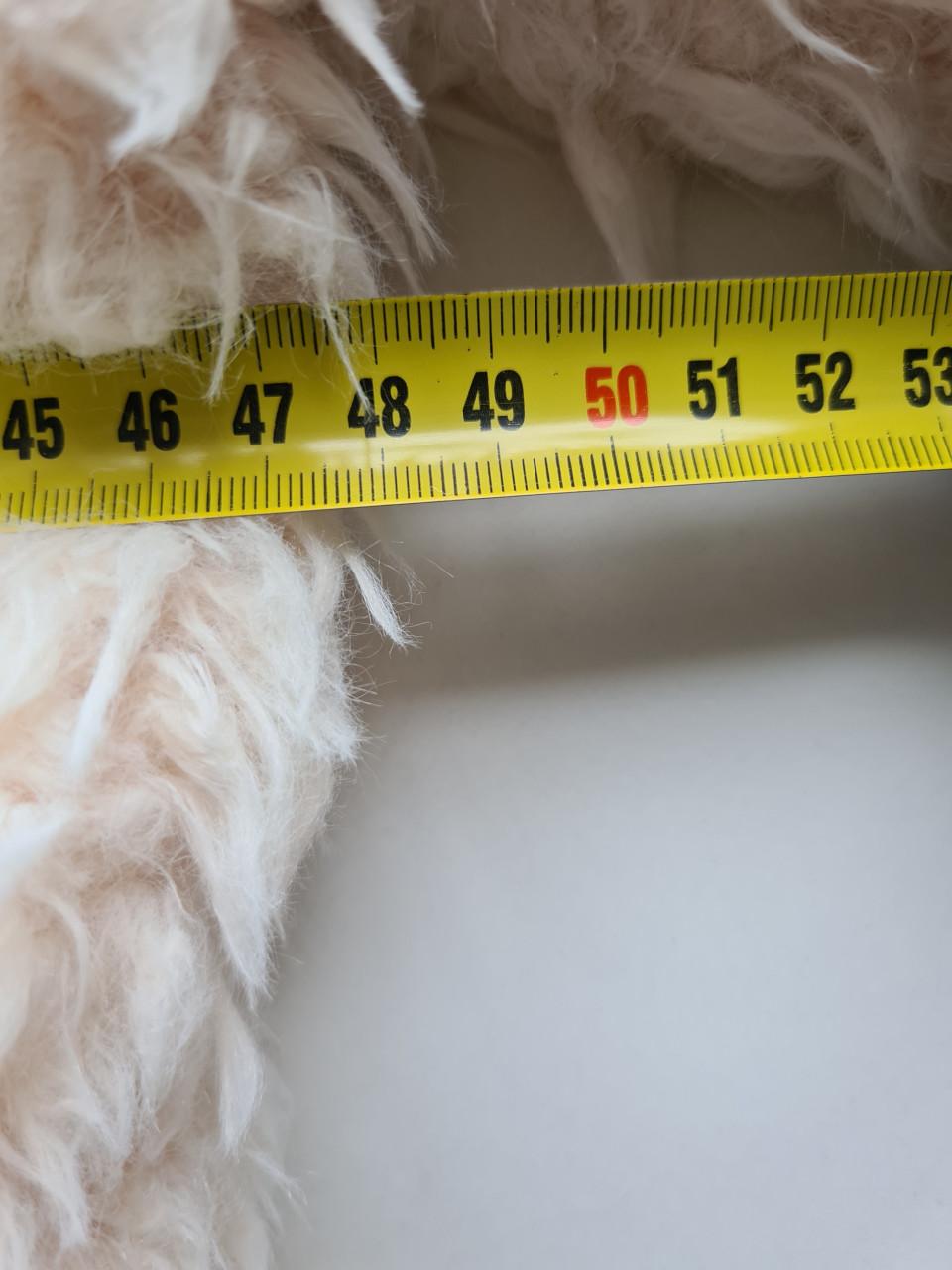 Fake fur ecru / beige bontjas Maat M