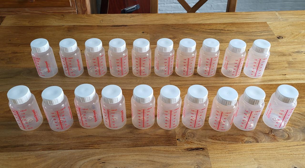 Moedermelk bewaarflesjes Sterifeed