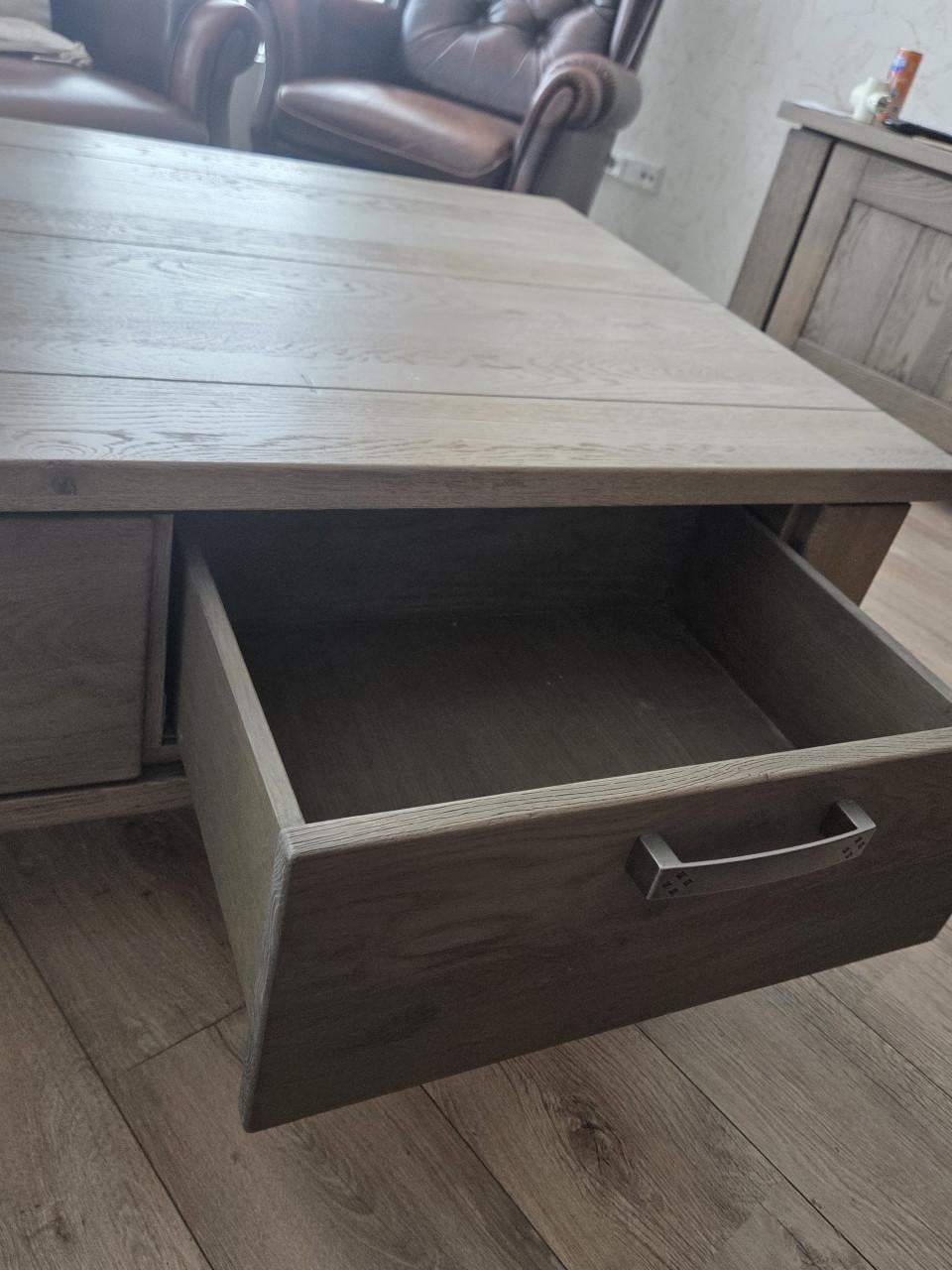 Moet deze week Weg!! Eiken Salontafel grijs/bruin
