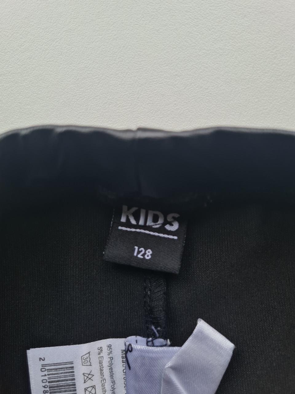 Zwarte PU skinny legging van Kids Maat 128