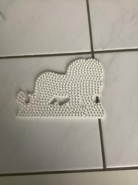 Hama onderplaat 🦁 leeuw