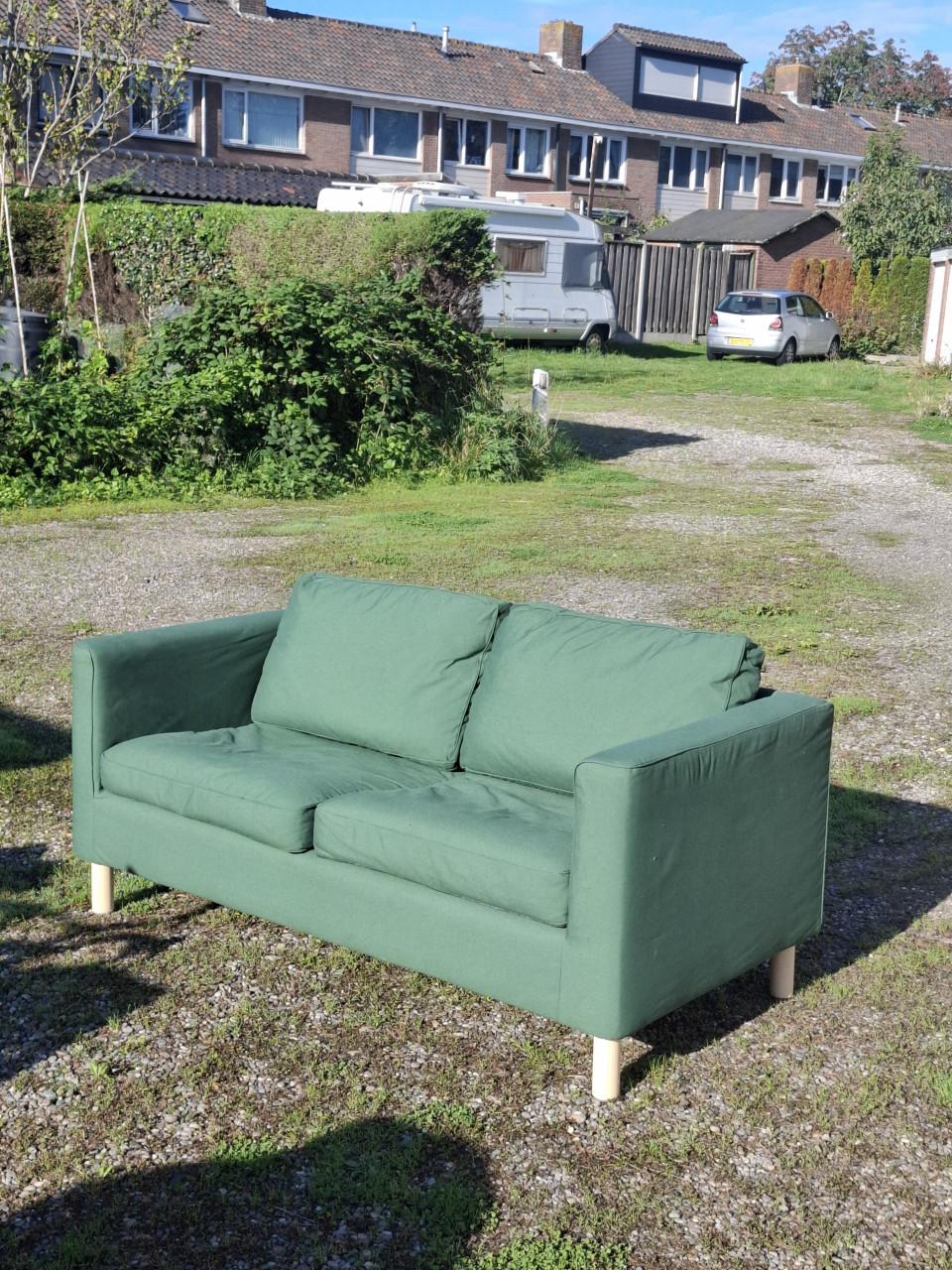 2 zitsbank groen